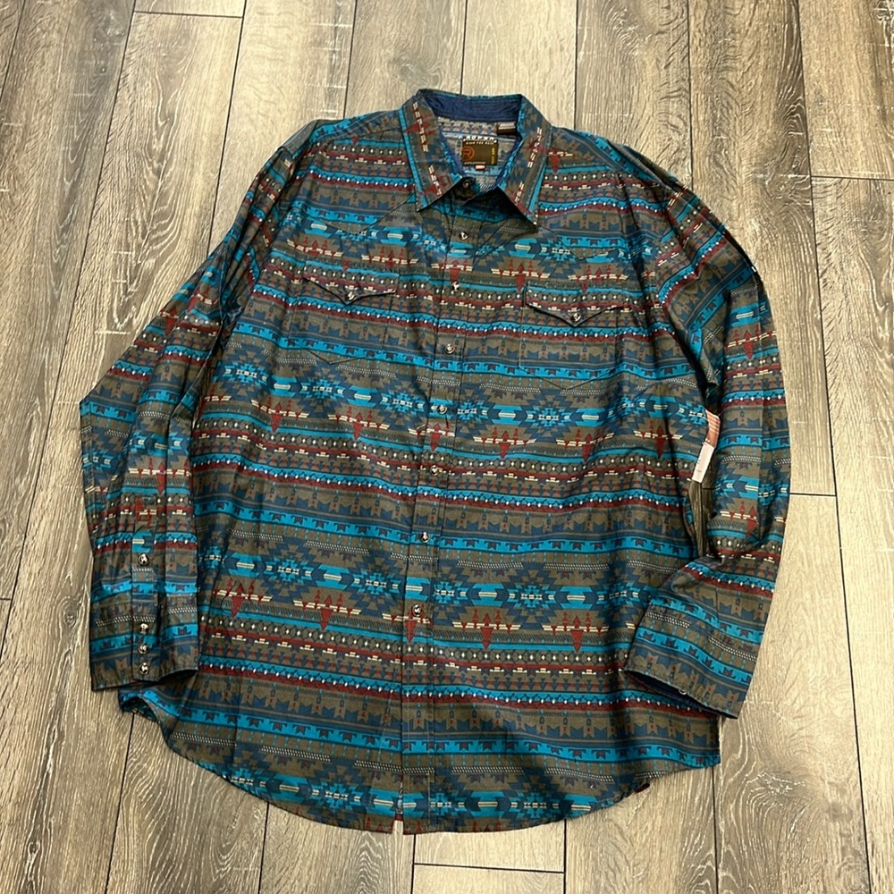 Mens pearl snap